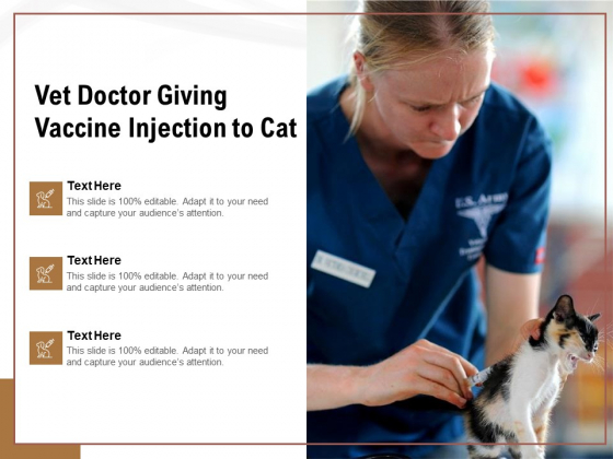 Vet Doctor Giving Vaccine Injection To Cat Ppt PowerPoint Presentation Professional PDF Vet Doctor Giving Vaccine Injection To Cat Ppt PowerPoint Presentation Professional PDF