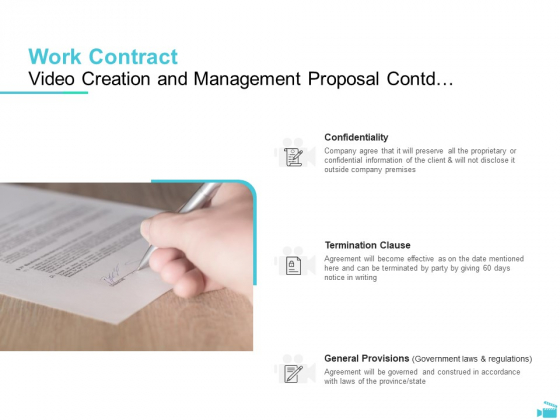 Video Development And Administration Work Contract Video Creation And Management Proposal Contd Confidentiality Background PDF Video Development And Administration Work Contract Video Creation And Management Proposal Contd Confidentiality Background PDF