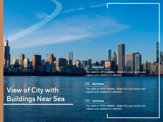 View Of City With Buildings Near Sea Ppt PowerPoint Presentation Layouts Influencers PDF