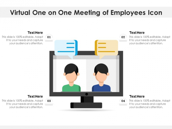 Virtual One On One Meeting Of Employees Icon Ppt PowerPoint Presentation Gallery Skills PDF Virtual One On One Meeting Of Employees Icon Ppt PowerPoint Presentation Gallery Skills PDF