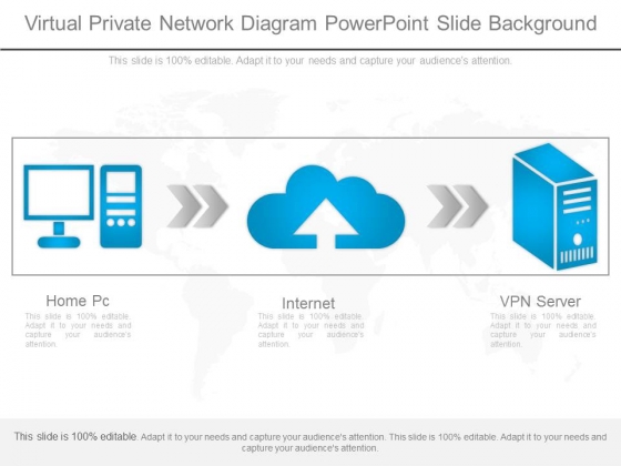 Virtual Private Network Diagram Powerpoint Slide Background