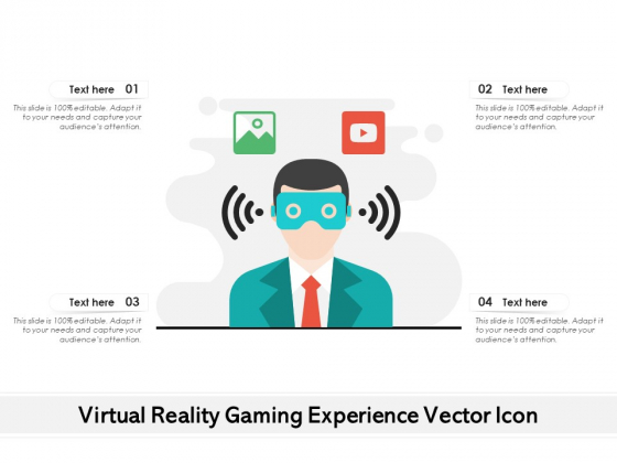 Virtual Reality Gaming Experience Vector Icon Ppt PowerPoint Presentation Professional Shapes PDF