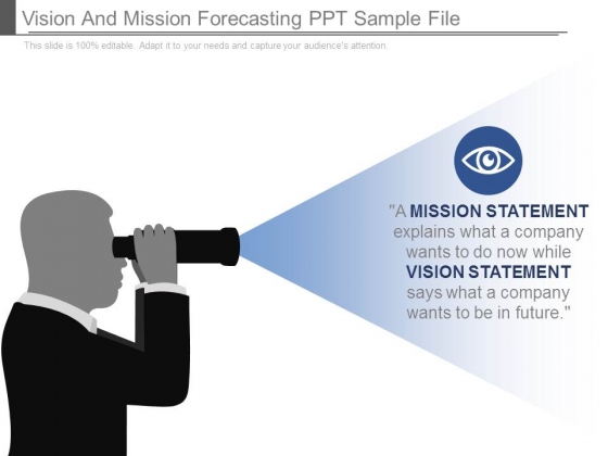 Vision And Mission Forecasting Ppt Sample File Vision And Mission Forecasting Ppt Sample File