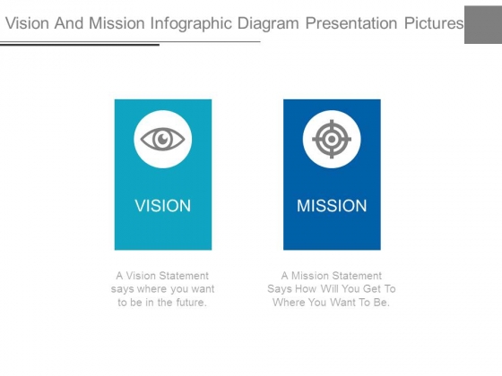 Vision And Mission Infographic Diagram Presentation Pictures