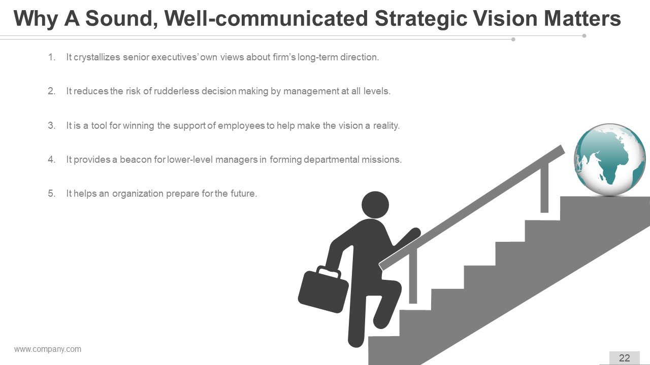 Vision And Mission Strategic Management Ppt Samples template editable