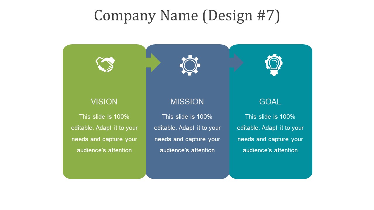 Vision Mission Goals And Objectives Example Of Ppt good impactful