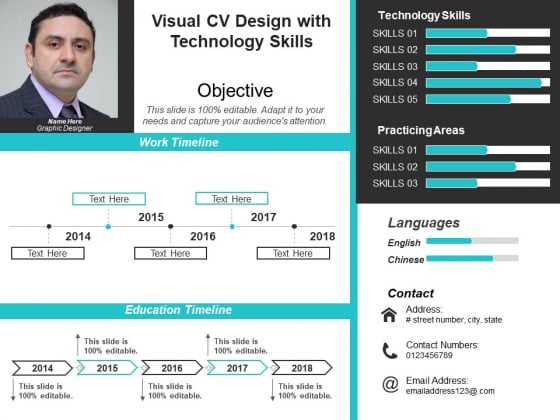 Visual CV Design With Technology Skills Ppt PowerPoint Presentation Pictures Visuals PDF Visual CV Design With Technology Skills Ppt PowerPoint Presentation Pictures Visuals PDF