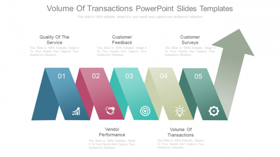 Volume Of Transactions Powerpoint Slides Templates