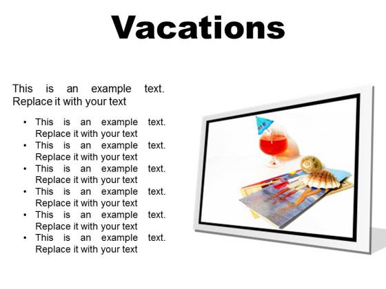 Vacations Beach PowerPoint Presentation Slides F Vacations Beach PowerPoint Presentation Slides F
