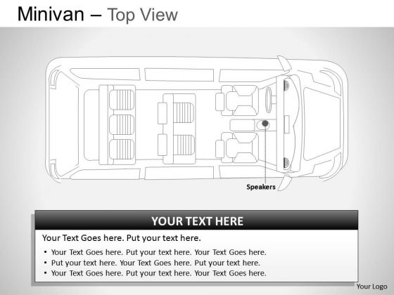 Van Green Minivan Top View Slides And Ppt Diagrams Templates Van Green Minivan Top View Slides And Ppt Diagrams Templates