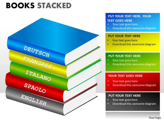 Various Languages Books PowerPoint Slides Various Languages Books PowerPoint Slides