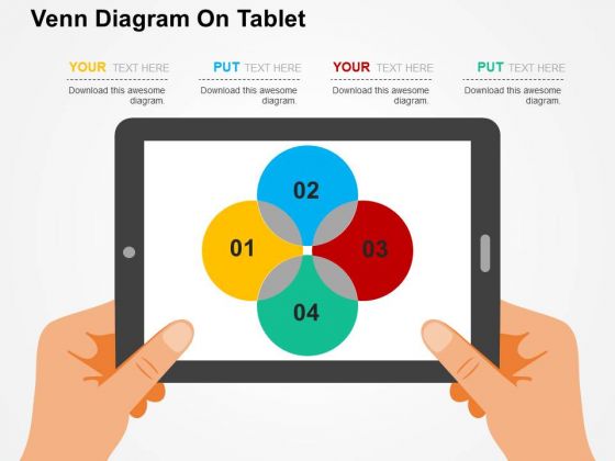 Venn Diagram On Tablet PowerPoint Template Venn Diagram On Tablet PowerPoint Template