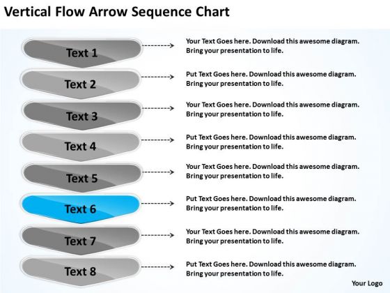 Vertical Flow Arrow Sequence Chart Outline Of Business Plan PowerPoint Templates Vertical Flow Arrow Sequence Chart Outline Of Business Plan PowerPoint Templates