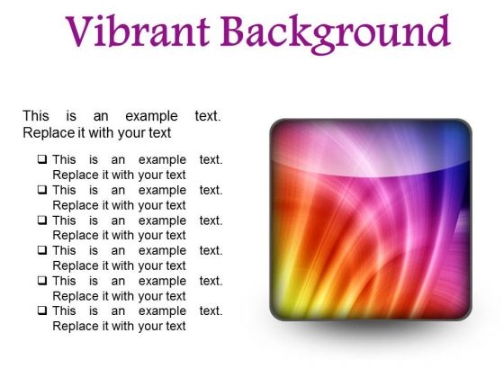 Vibrant Background Abstract PowerPoint Presentation Slides S
