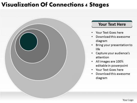 Visualization Of Connections 4 Stages Ppt Business Plan For PowerPoint Slides