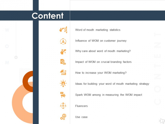 WOM Marketing Content Ppt File Example PDF