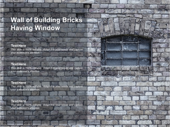 Wall Of Building Bricks Having Window Ppt PowerPoint Presentation Model Maker Wall Of Building Bricks Having Window Ppt PowerPoint Presentation Model Maker