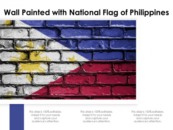 Wall Painted With National Flag Of Philippines Ppt PowerPoint Presentation Model Infographics PDF