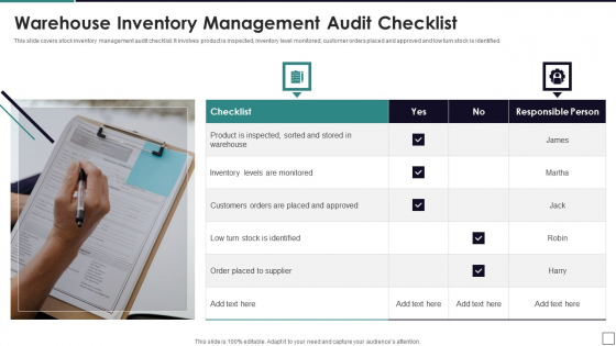 Warehouse Inventory Management Audit Checklist Rules PDF