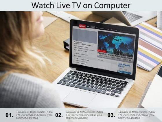 Watch Live Tv On Computer Ppt PowerPoint Presentation Outline Graphics Pictures