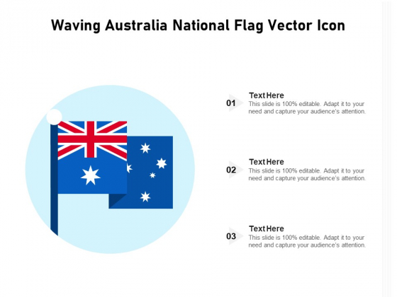 Waving Australia National Flag Vector Icon Ppt PowerPoint Presentation Gallery Samples PDF