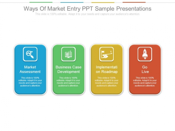 Ways Of Market Entry Ppt Sample Presentations