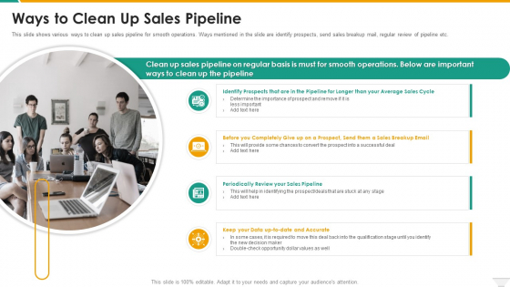 Ways To Clean Up Sales Pipeline Sample PDF Ways To Clean Up Sales Pipeline Sample PDF