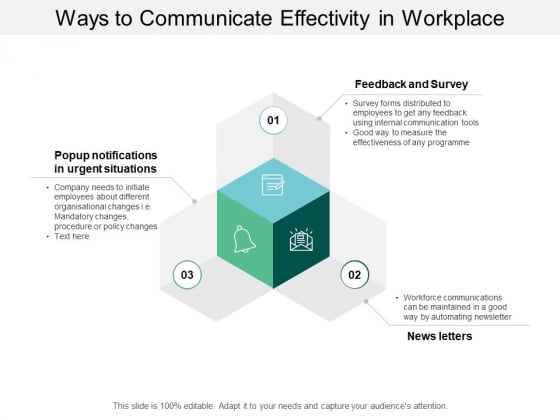 Ways To Communicate Effectivity In Workplace Ppt Powerpoint Presentation Layouts Deck Ways To Communicate Effectivity In Workplace Ppt Powerpoint Presentation Layouts Deck