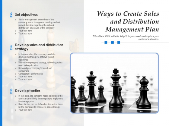 Ways To Create Sales And Distribution Management Plan Ppt PowerPoint Presentation Example 2015 PDF Ways To Create Sales And Distribution Management Plan Ppt PowerPoint Presentation Example 2015 PDF