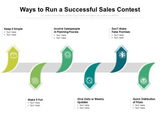 Ways To Run A Successful Sales Contest Ppt PowerPoint Presentation Inspiration Summary PDF