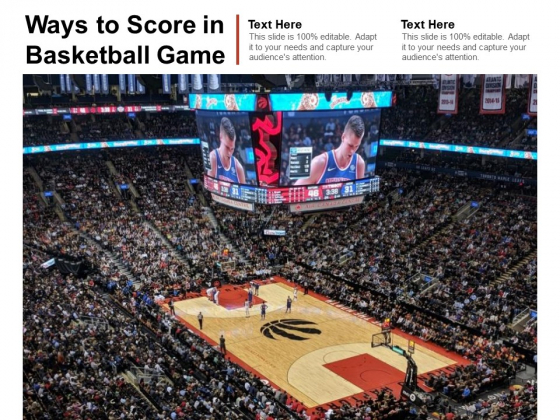 Ways To Score In Basketball Game Ppt PowerPoint Presentation Infographics Portfolio
