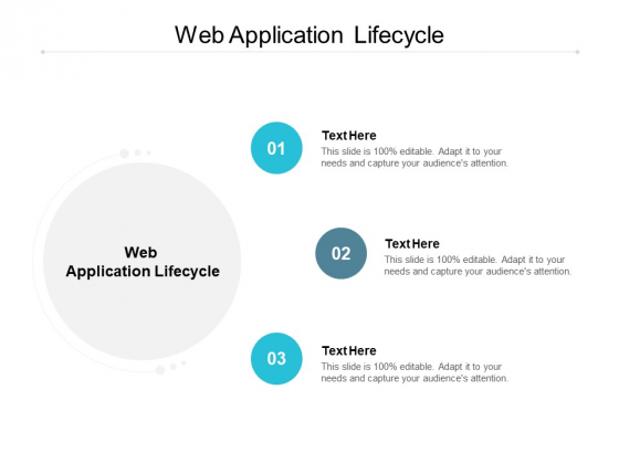 Web Application Lifecycle Ppt PowerPoint Presentation Model Graphic Images Cpb