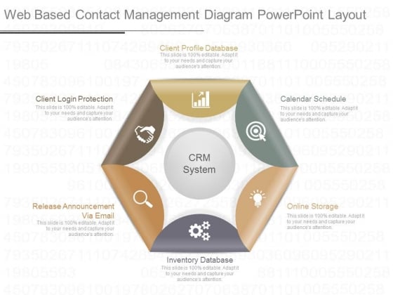 Web Based Contact Management Diagram Powerpoint Layout Web Based Contact Management Diagram Powerpoint Layout
