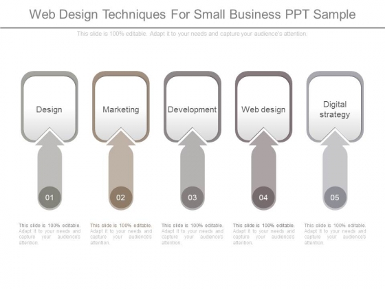 Web Design Techniques For Small Business Ppt Sample Web Design Techniques For Small Business Ppt Sample