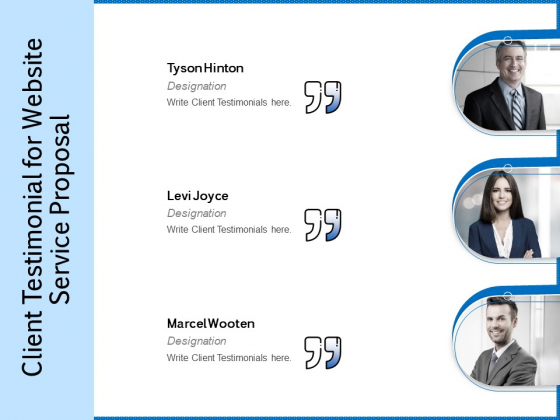 Web Design Template Client Testimonial For Website Service Proposal Diagrams PDF Web Design Template Client Testimonial For Website Service Proposal Diagrams PDF