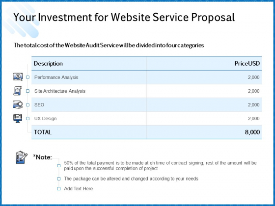 Web Design Template Your Investment For Website Service Proposal Information PDF Web Design Template Your Investment For Website Service Proposal Information PDF