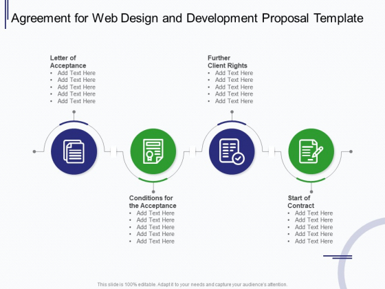 Web Development It And Design Agreement For Web Design And Development Ppt Pictures Model PDF