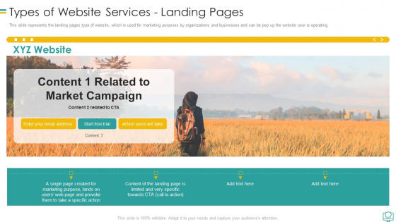 Web Development Types Of Website Services Landing Pages Designs PDF Web Development Types Of Website Services Landing Pages Designs PDF