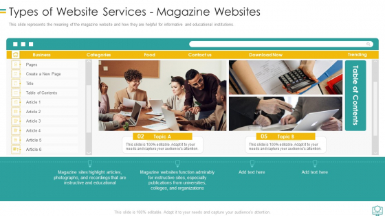 Web Development Types Of Website Services Magazine Websites Themes PDF Web Development Types Of Website Services Magazine Websites Themes PDF