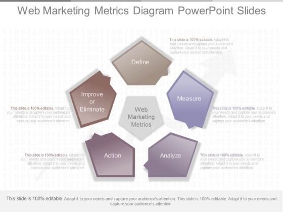 Web Marketing Metrics Diagram Powerpoint Slides