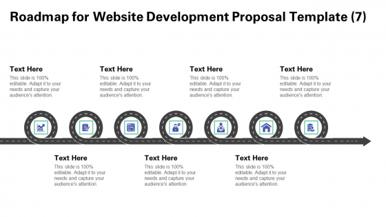 Web Redesign Roadmap For Website Design Proposal Template Seven Stage Process Ppt Infographics Graphic Images PDF