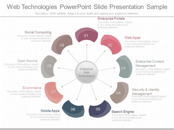 Web Technologies Powerpoint Slide Presentation Sample