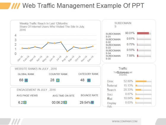 Web Traffic Management Ppt PowerPoint Presentation Picture