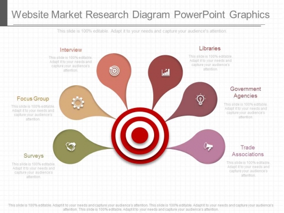 Website Market Research Diagram Powerpoint Graphics
