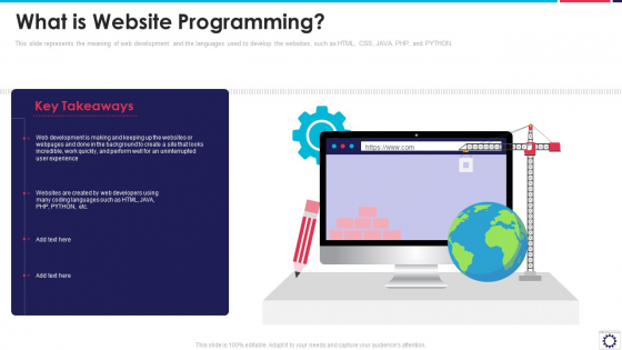 Website Programming IT What Is Website Programming Ppt PowerPoint Presentation Icon Pictures PDF