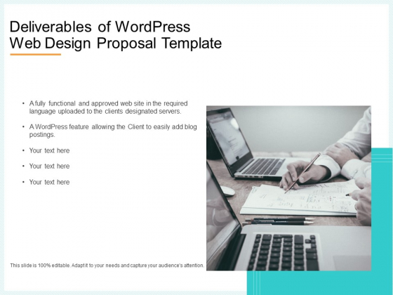 Website Revamp Quotation Deliverables Of Wordpress Web Design Proposal Designs PDF Website Revamp Quotation Deliverables Of Wordpress Web Design Proposal Designs PDF