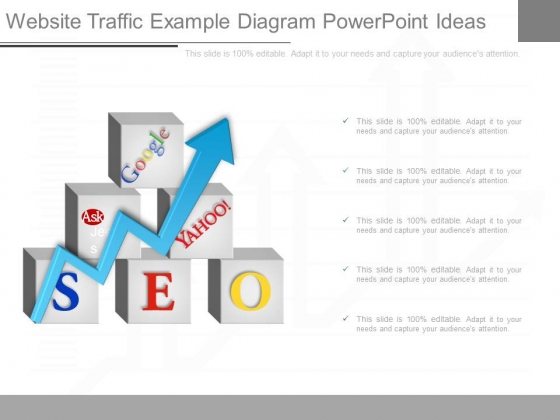 Website Traffic Example Diagram Powerpoint Ideas