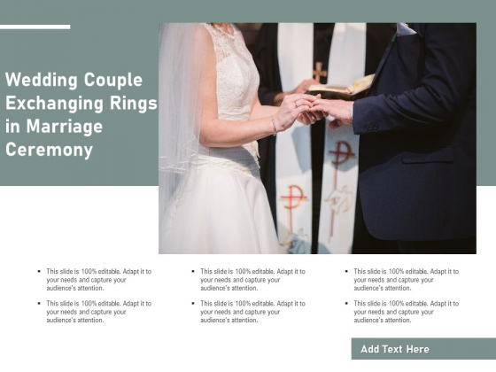 Wedding Couple Exchanging Rings In Marriage Ceremony Ppt PowerPoint Presentation Show PDF
