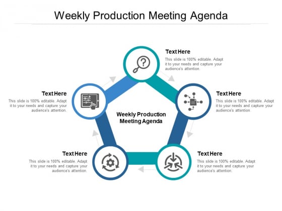 Weekly Production Meeting Agenda Ppt PowerPoint Presentation Professional Gridlines Cpb
