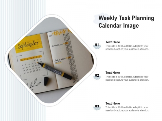 Weekly Task Planning Calendar Image Ppt PowerPoint Presentation Gallery Inspiration PDF